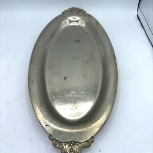 Mayflower Pewter Vintage Antique WB Manufacturing 2551 Platter Serving Tray